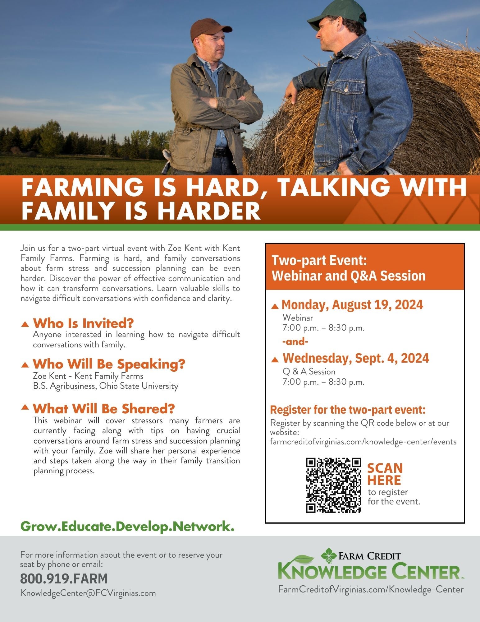 Farming is Hard event flyer