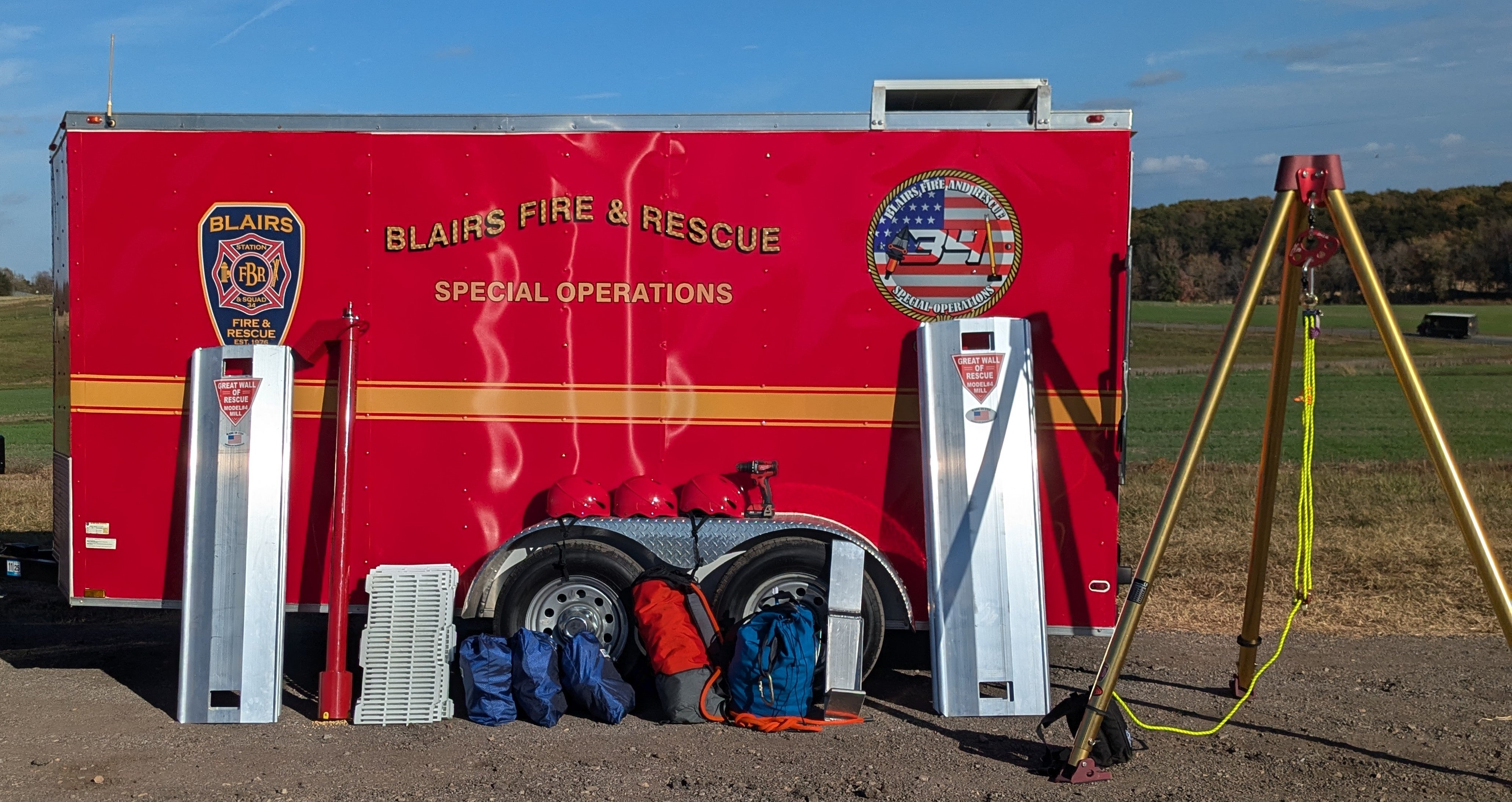 Blairs Fire and Rescue equipment